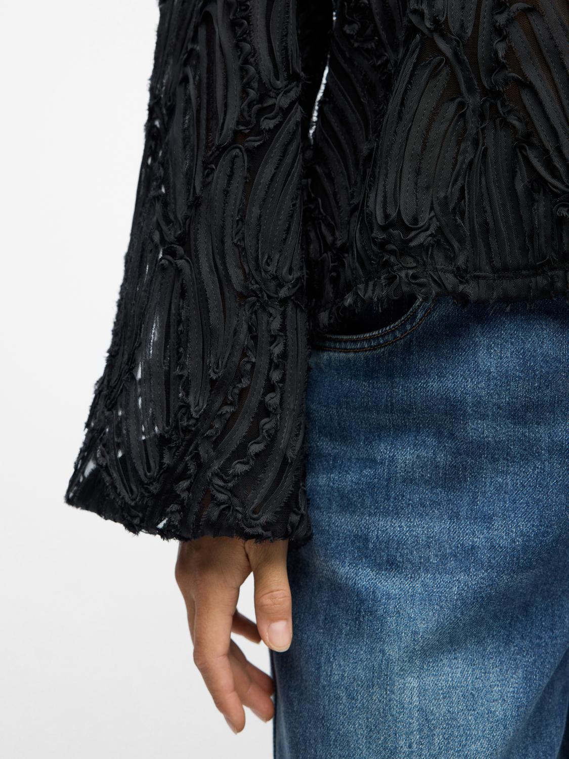 OBJLUCIE Top - Black - VERO MODA & VILA Bergvik
